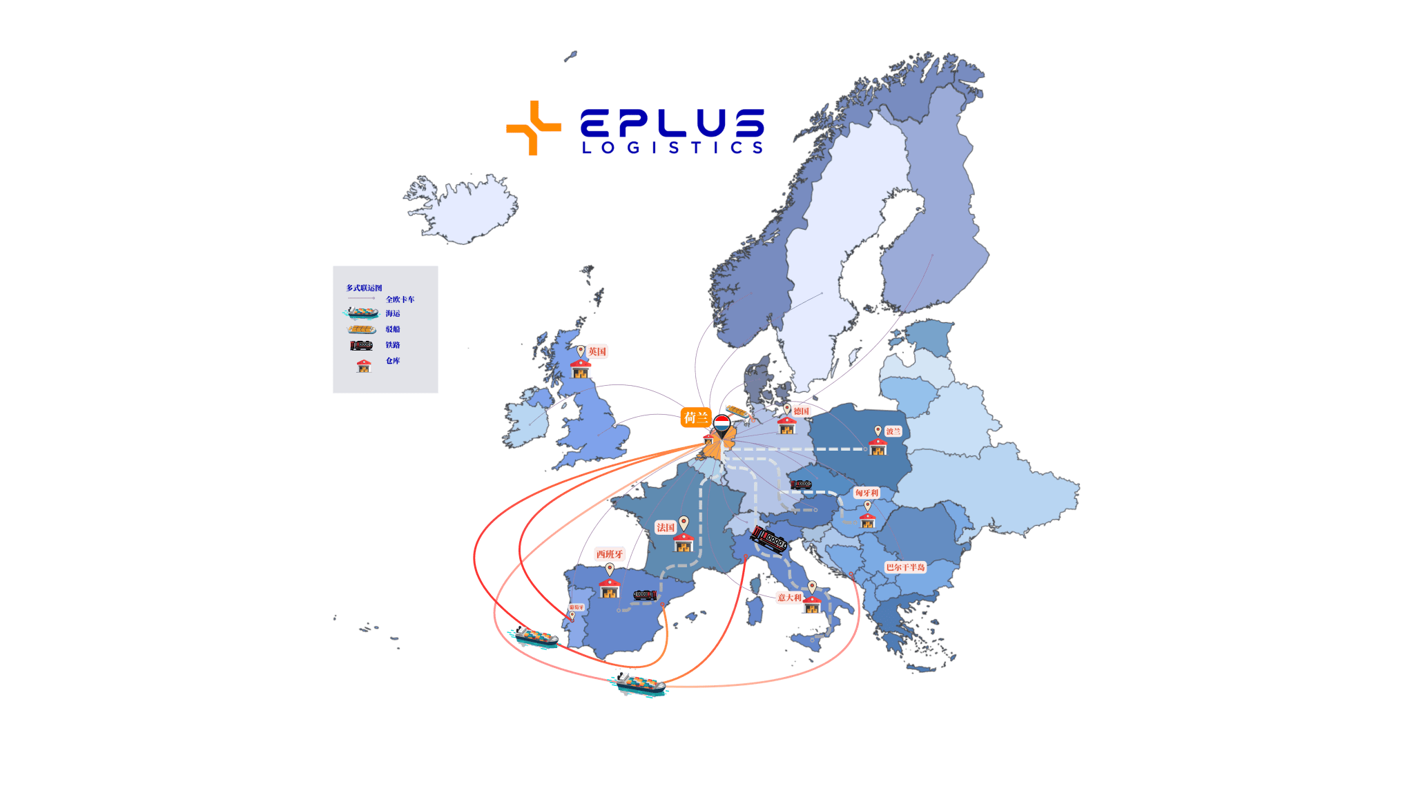 欧洲卡车及多式联运 – Eplus Logistics